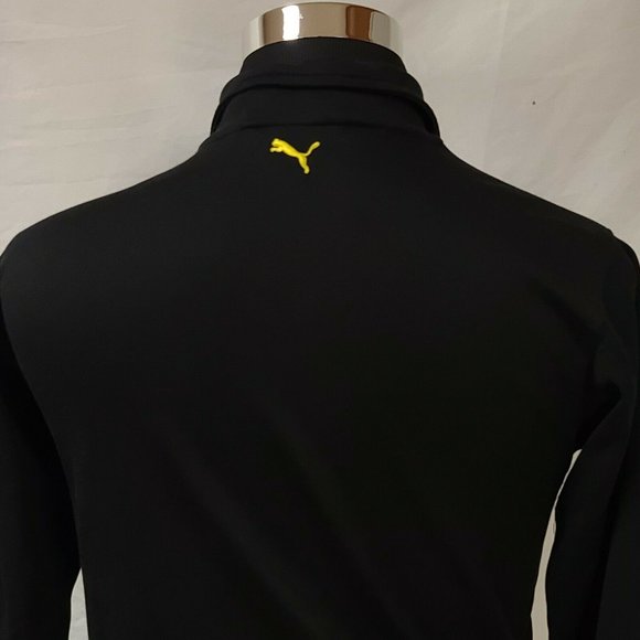 PUMA Boys Large Black Long Sleeve Full Zip Cotton Polyester Track Jacket - Picture 9 of 12